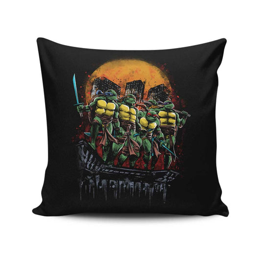 Turtles on the Roof - Throw Pillow