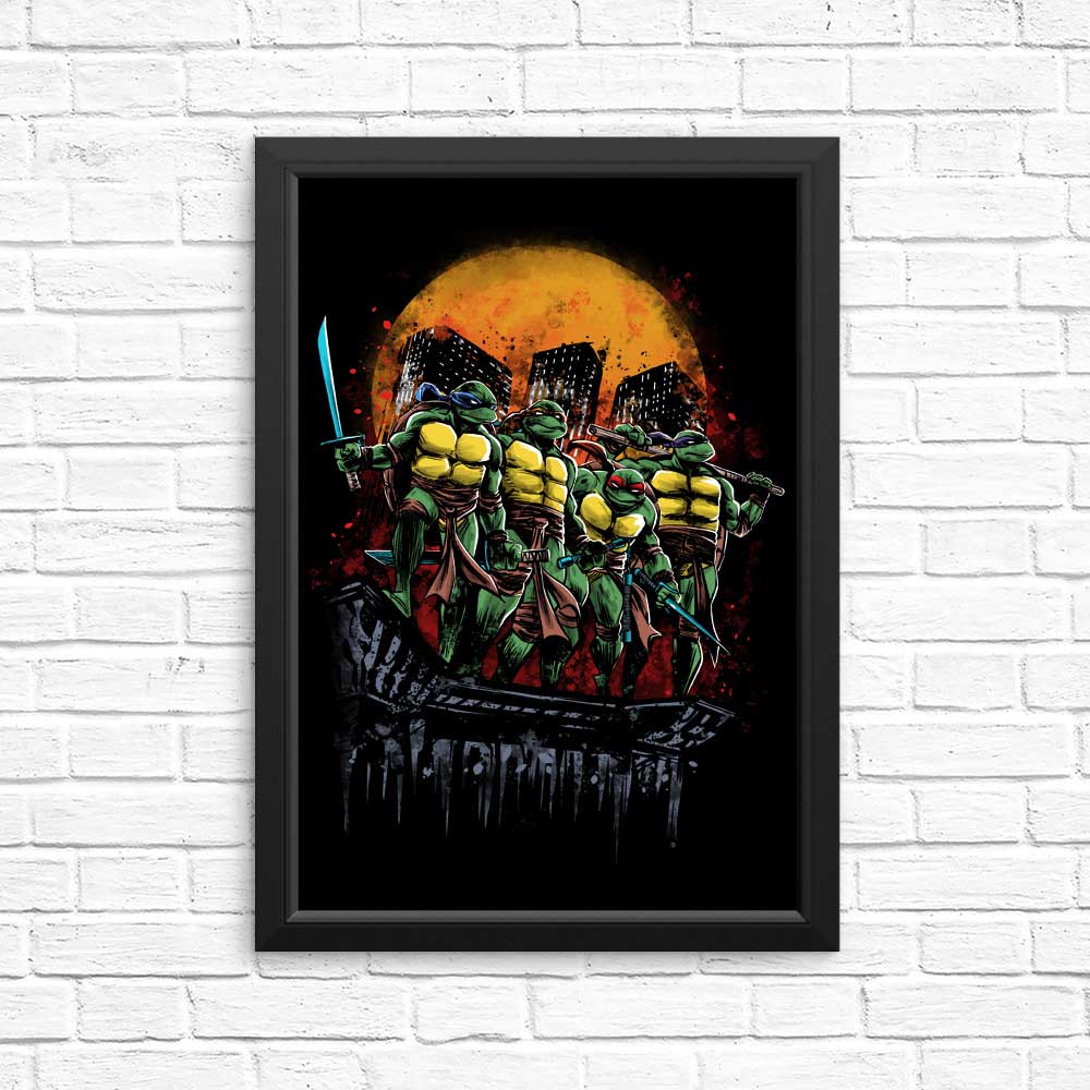 Turtles on the Roof - Posters & Prints