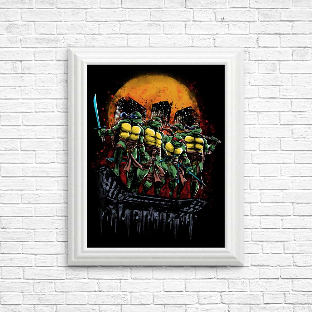 Turtles on the Roof - Posters & Prints