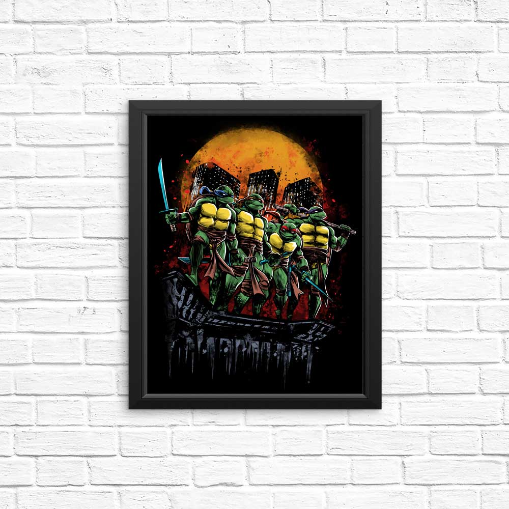 Turtles on the Roof - Posters & Prints