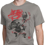 Twilight Wolf Sumi-e - Men's Apparel