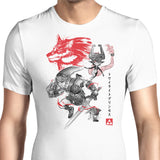 Twilight Wolf Sumi-e - Men's Apparel