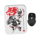 Twilight Wolf Sumi-e - Mousepad