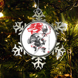 Twilight Wolf Sumi-e - Ornament