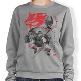 Twilight Wolf Sumi-e - Sweatshirt