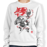 Twilight Wolf Sumi-e - Sweatshirt
