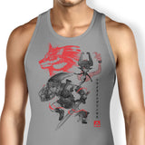 Twilight Wolf Sumi-e - Tank Top