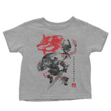 Twilight Wolf Sumi-e - Youth Apparel
