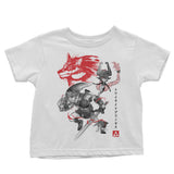 Twilight Wolf Sumi-e - Youth Apparel