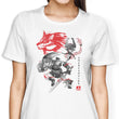 Twilight Wolf Sumi-e - Women's Apparel
