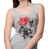 Twilight Wolf Sumi-e - Tank Top