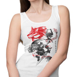 Twilight Wolf Sumi-e - Tank Top