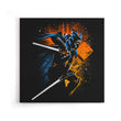 Twin White Blades - Canvas Print