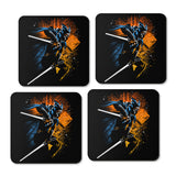 Twin White Blades - Coasters