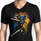 Twin White Blades - Men's V-Neck