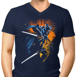 Twin White Blades - Men's V-Neck