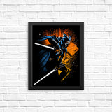 Twin White Blades - Posters & Prints