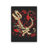 Tyrannosaurus Fossils - Canvas Print