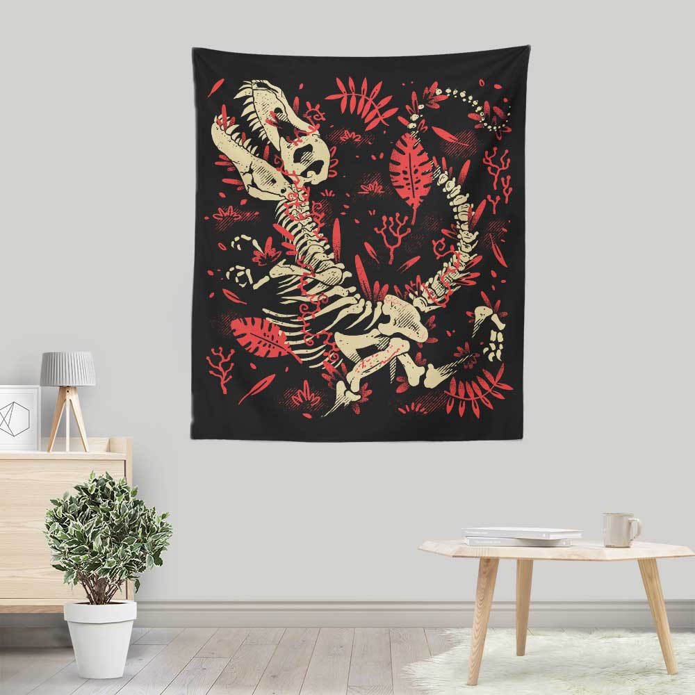 Tyrannosaurus Fossils - Wall Tapestry