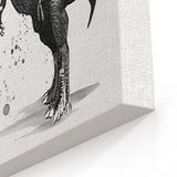 Tyrannosaurus Sumi-e - Canvas Print
