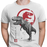 Tyrannosaurus Sumi-e - Men's Apparel