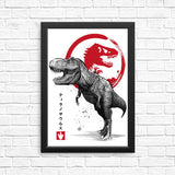 Tyrannosaurus Sumi-e - Posters & Prints