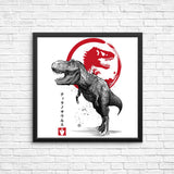 Tyrannosaurus Sumi-e - Posters & Prints