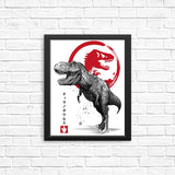 Tyrannosaurus Sumi-e - Posters & Prints
