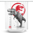 Tyrannosaurus Sumi-e - Shower Curtain