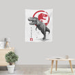 Tyrannosaurus Sumi-e - Wall Tapestry