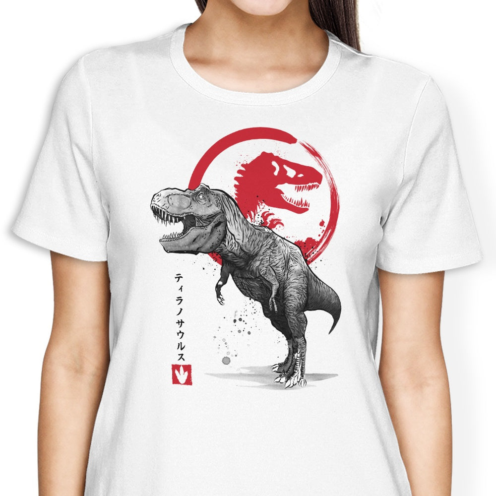 Tyrannosaurus Sumi-e - Women's Apparel
