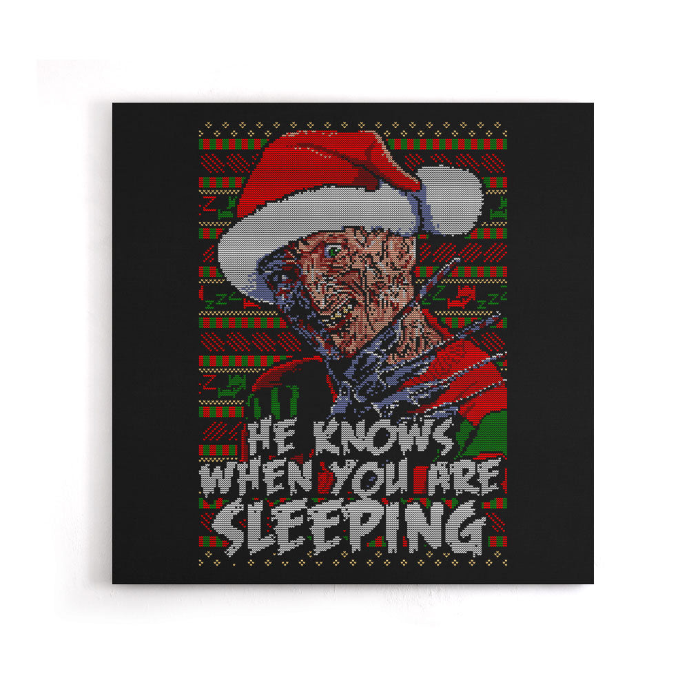 Ugly Nightmare Sweater - Canvas Print