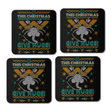Ugly Xmas Hugs - Coasters