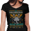 Ugly Xmas Hugs - Women's V-Neck