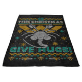 Ugly Xmas Hugs - Fleece Blanket