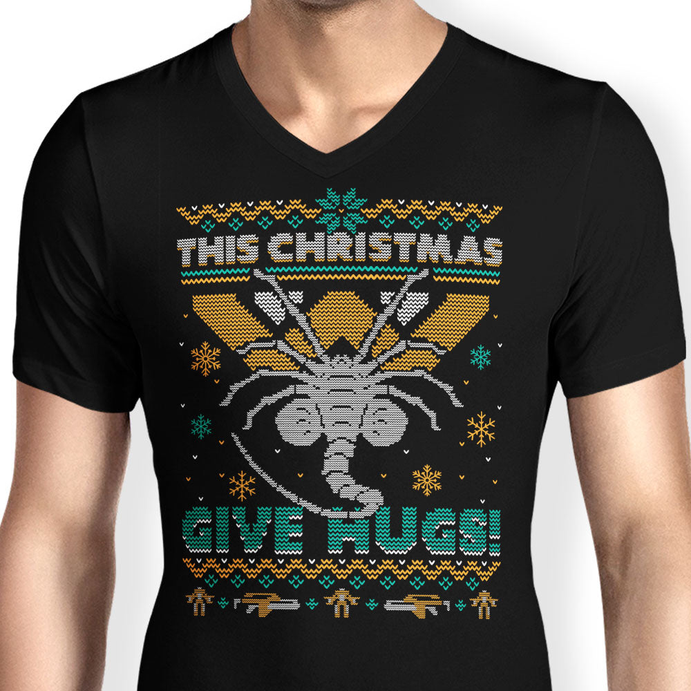 Ugly Xmas Hugs - Men's V-Neck