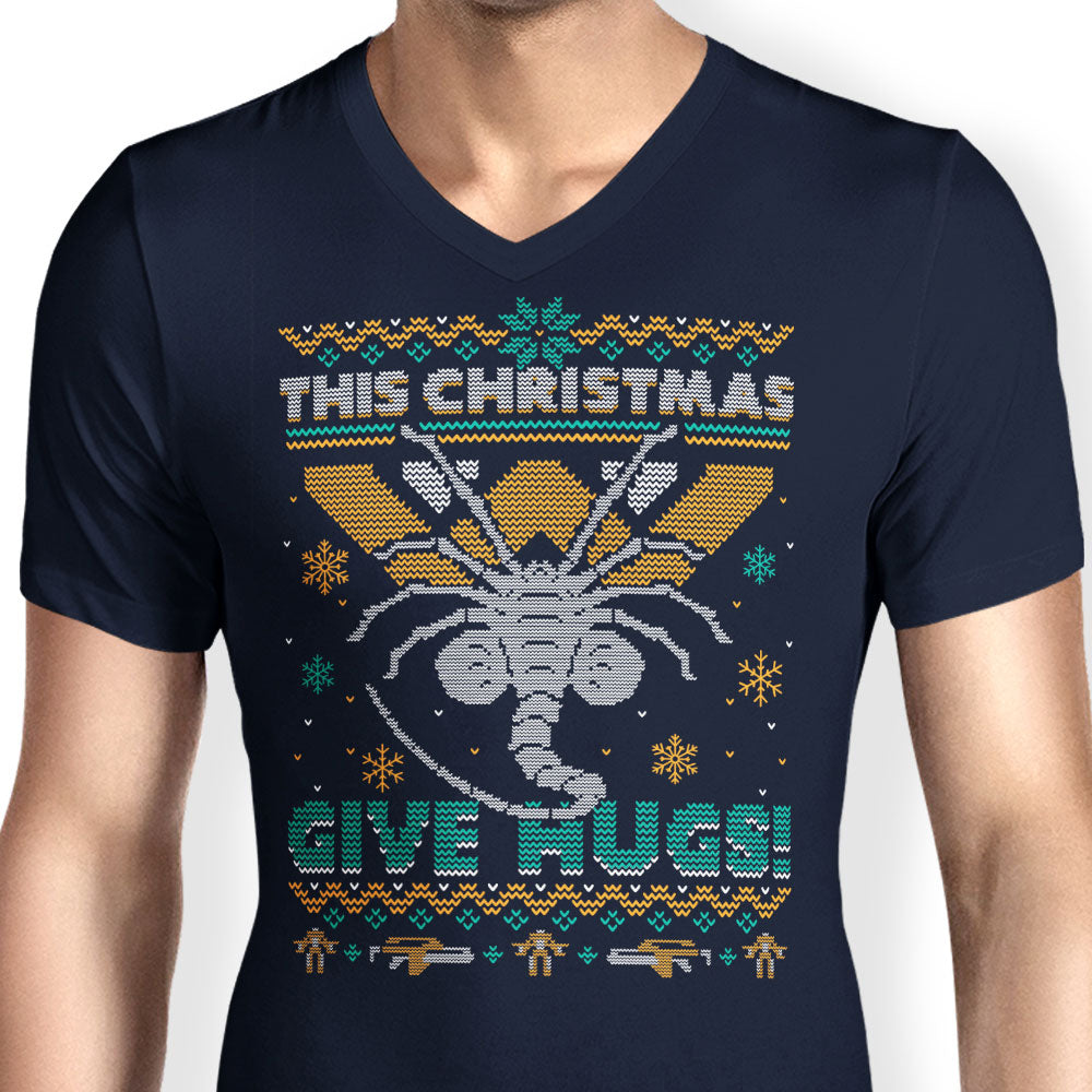 Ugly Xmas Hugs - Men's V-Neck