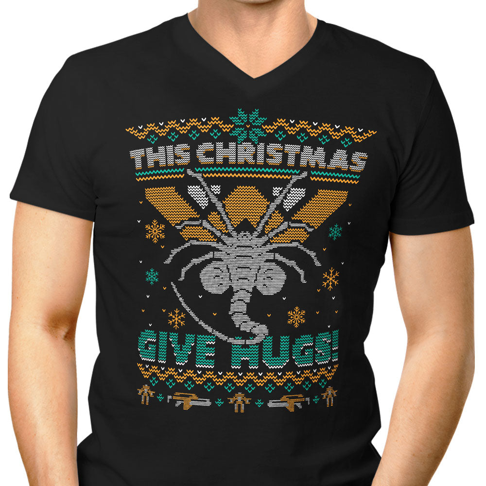 Ugly Xmas Hugs - Men's V-Neck