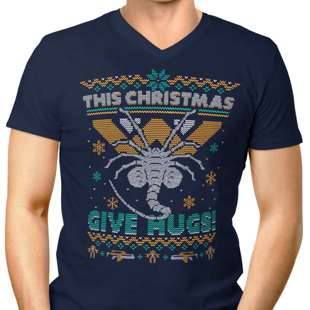 Ugly Xmas Hugs - Men's V-Neck