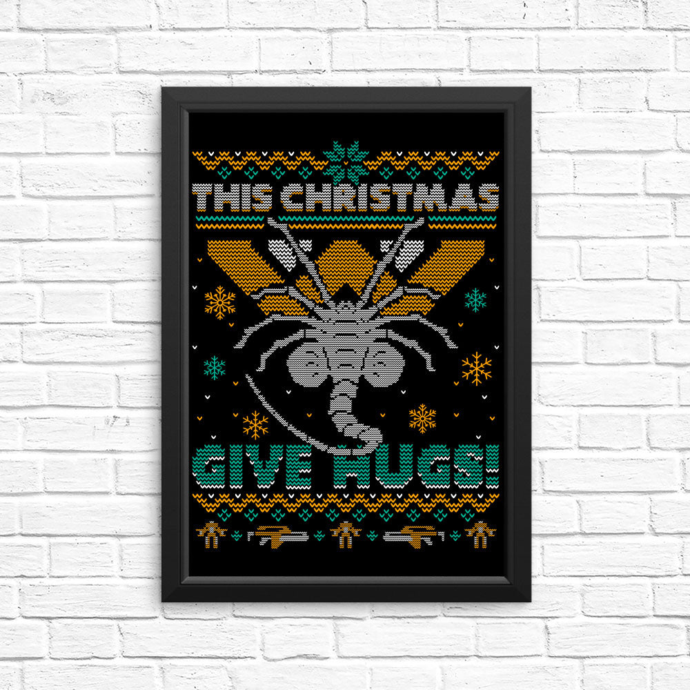 Ugly Xmas Hugs - Posters & Prints