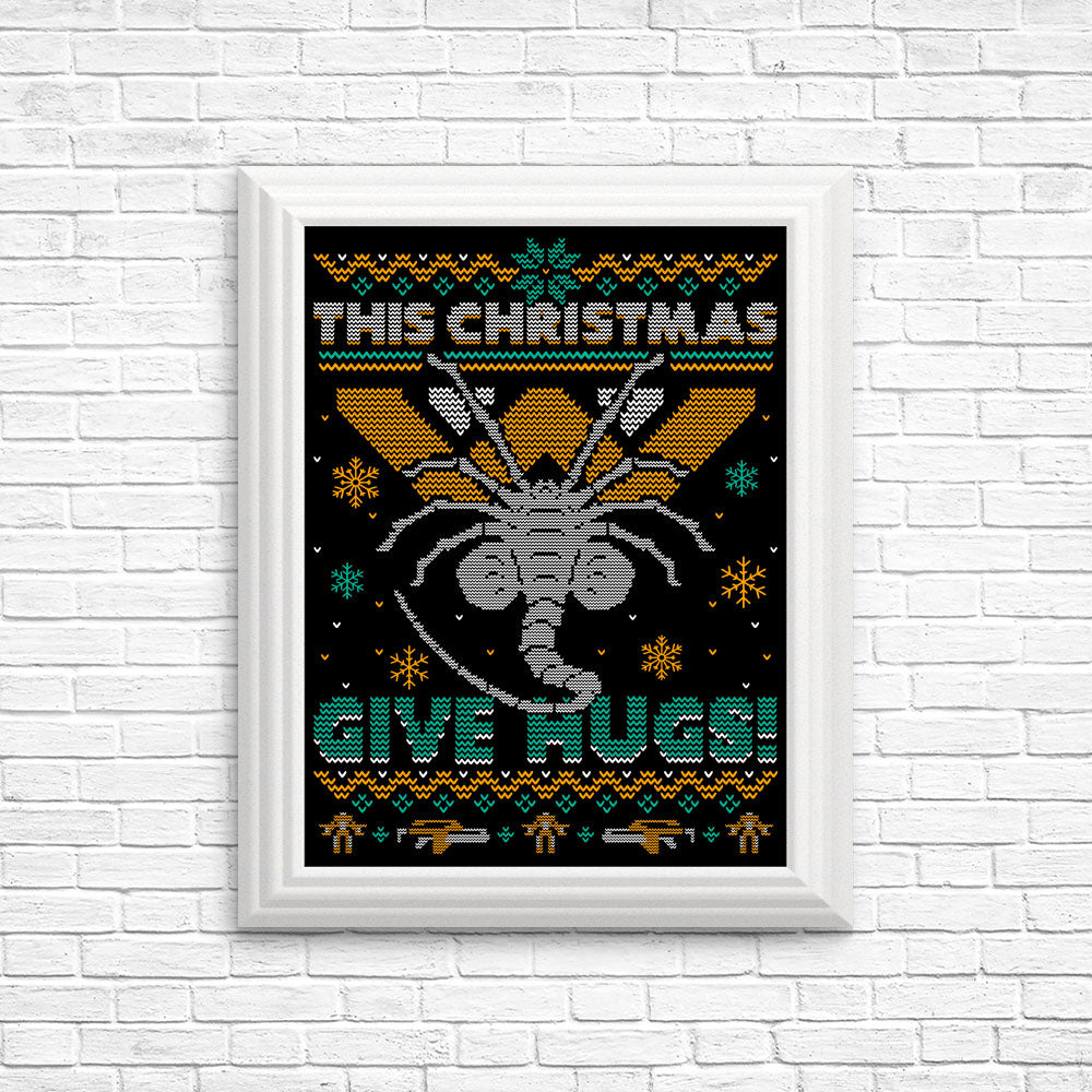 Ugly Xmas Hugs - Posters & Prints