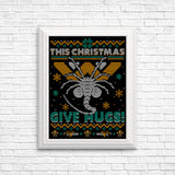 Ugly Xmas Hugs - Posters & Prints