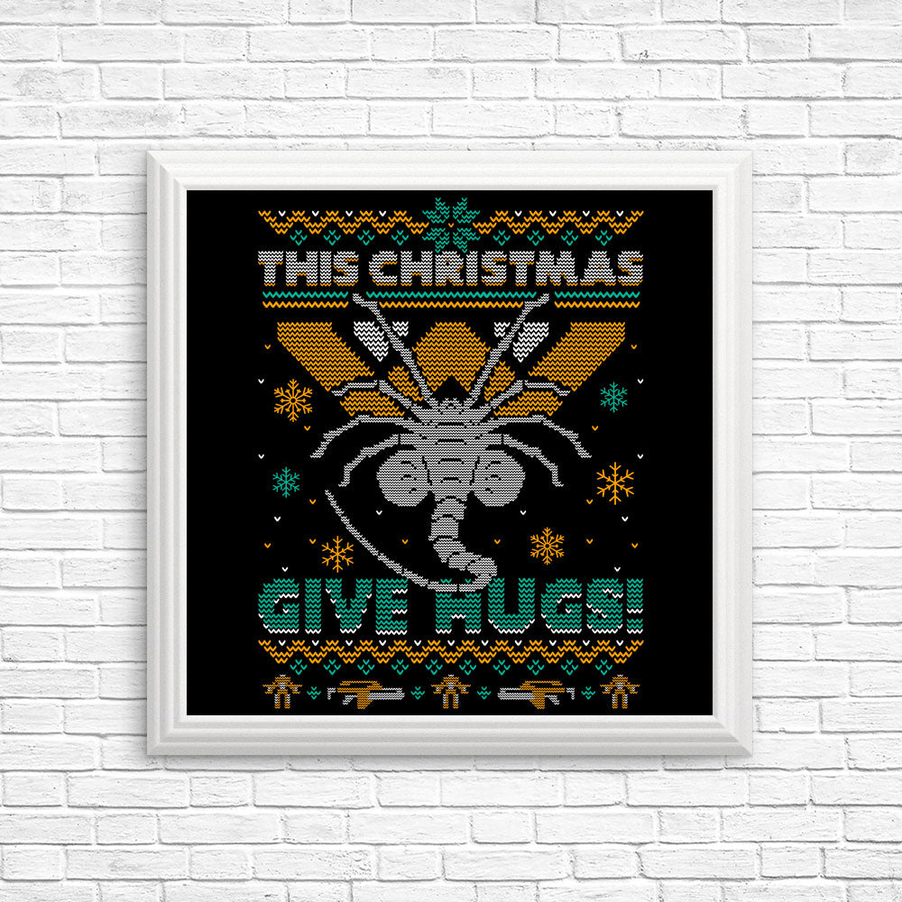 Ugly Xmas Hugs - Posters & Prints