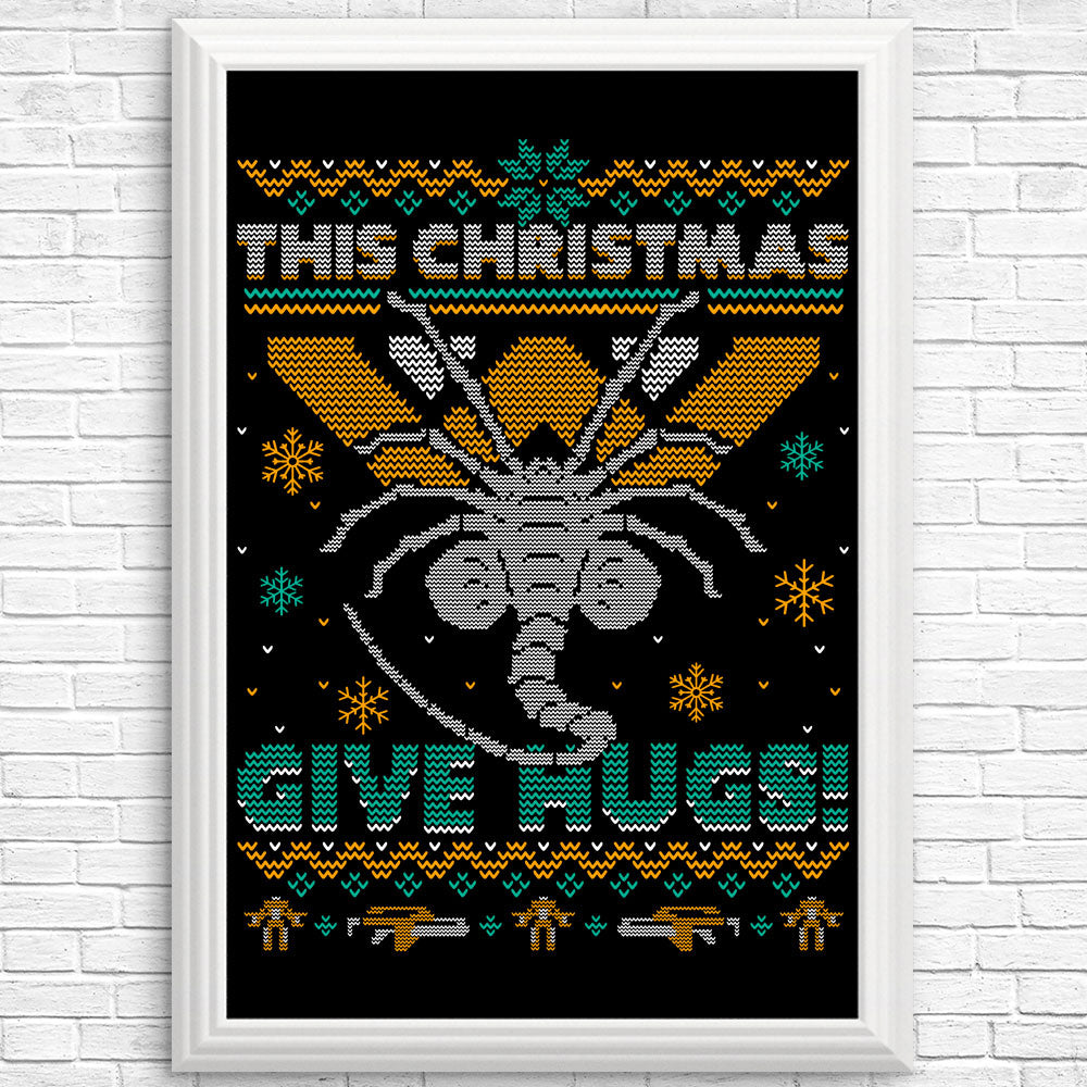 Ugly Xmas Hugs - Posters & Prints