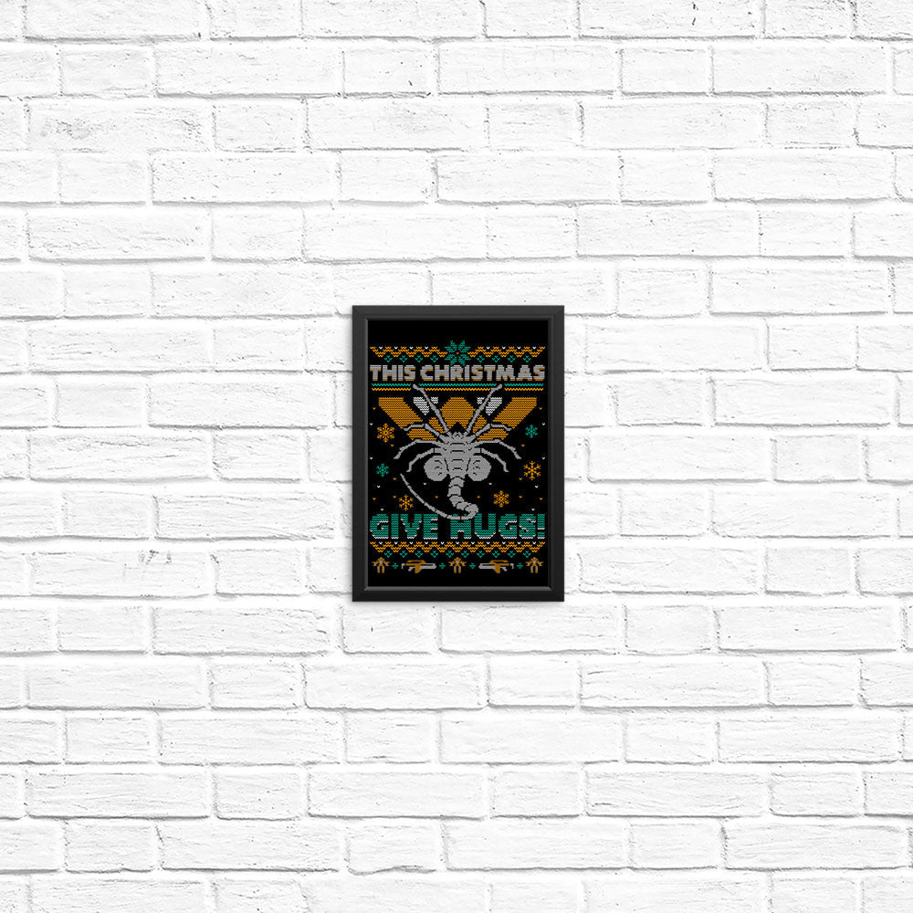 Ugly Xmas Hugs - Posters & Prints