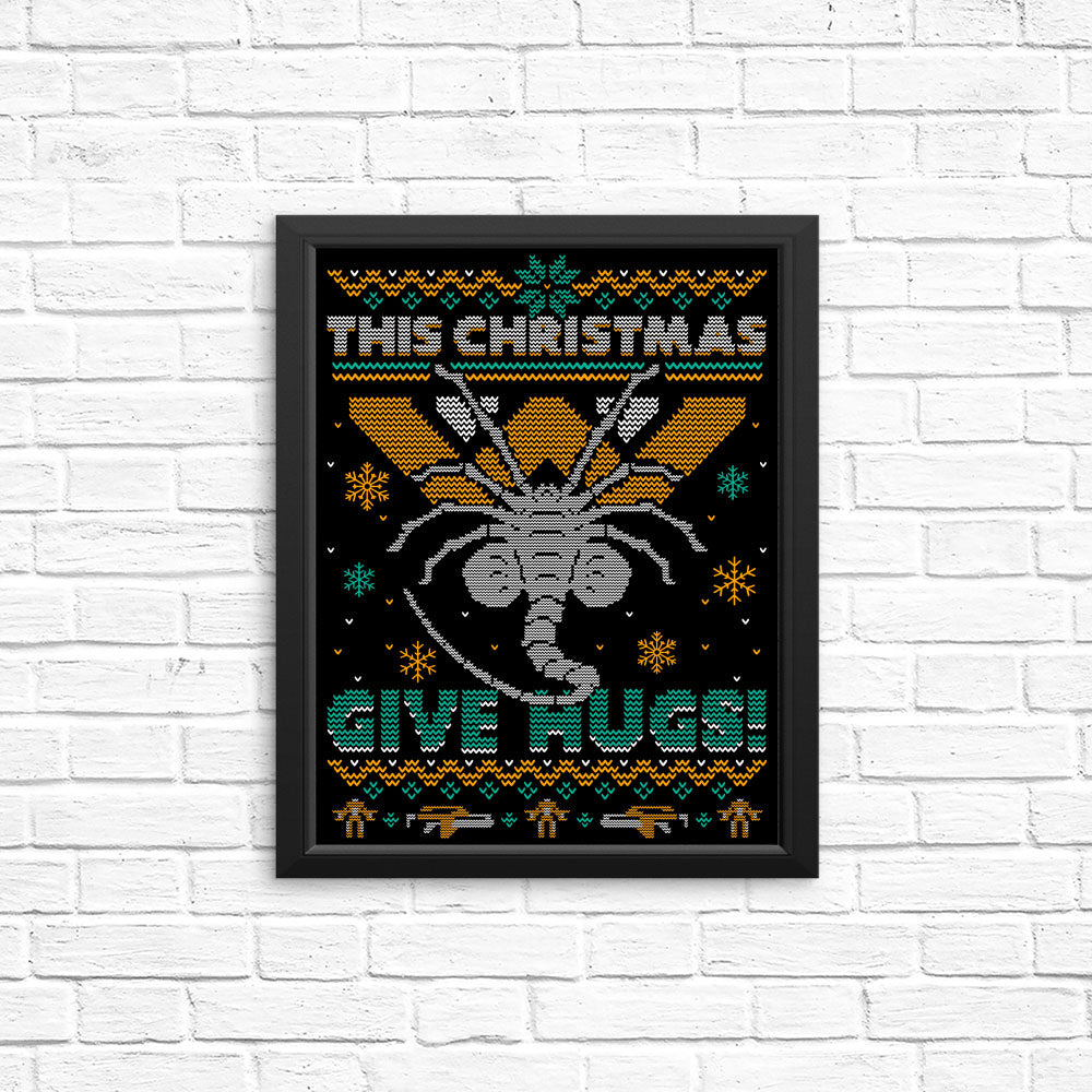 Ugly Xmas Hugs - Posters & Prints