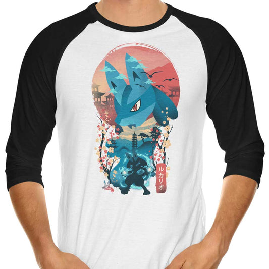 Ukiyo-e Aura - 3/4 Sleeve Raglan T-Shirt