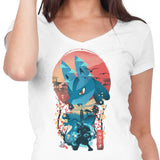 Ukiyo-e Aura - Women's V-Neck