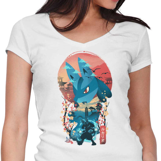 Ukiyo-e Aura - Women's V-Neck