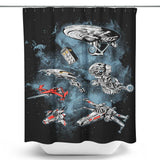 Ultimate Space Fleet - Shower Curtain